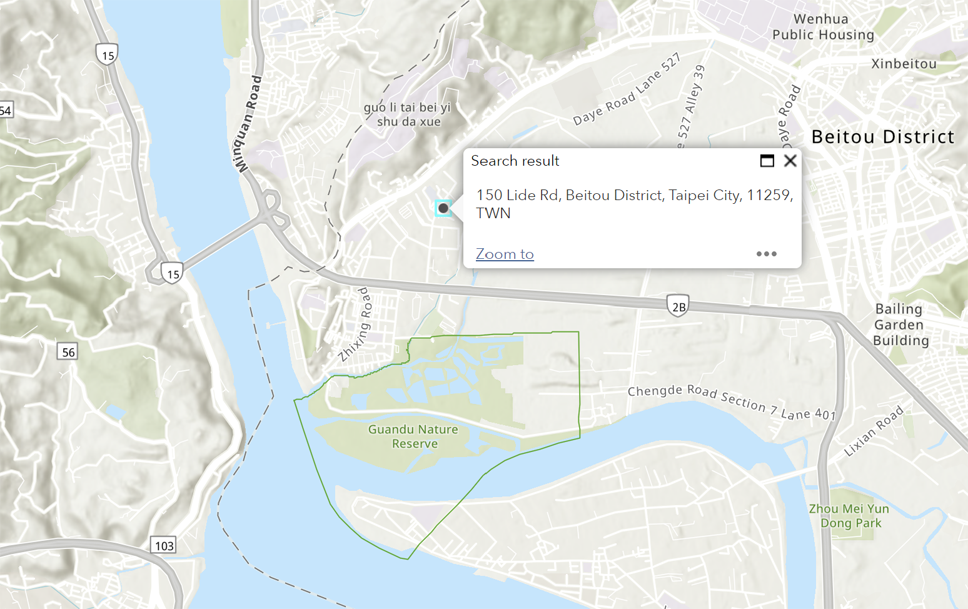 This is the topographic map of the Taipei Headquarters.